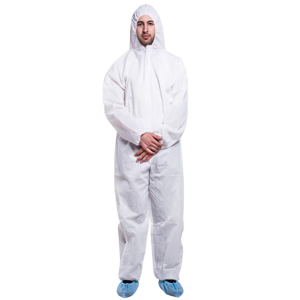 CE ISO  Hospital SMS White Disposable medical protective clothing protection suit